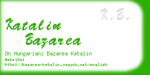 katalin bazarea business card